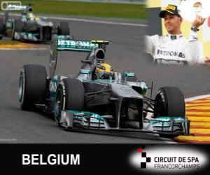 Puzzle Λιούις Χάμιλτον - Mercedes - 2013 βελγικό Grand Prix, 3η ταξινομούνται